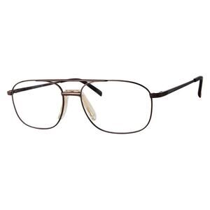 ADENSCO AD139 TUI BRONZE AVIATOR FULL RIM EYEGLASS FRAMES 53-16-140